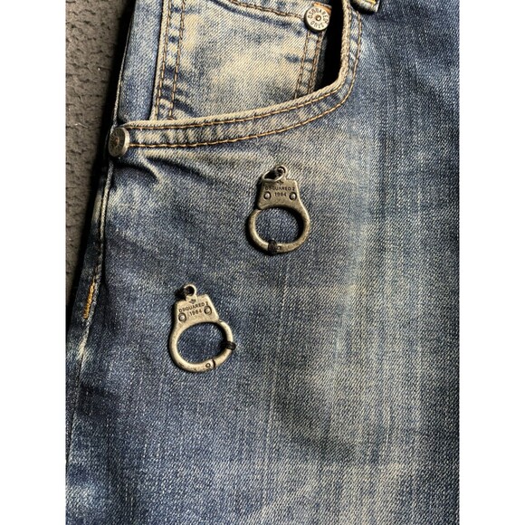 Dsquared2 Jeans Mens 32 Blue Distressed Slim Fit Denim Italy - Picture 6 of 16